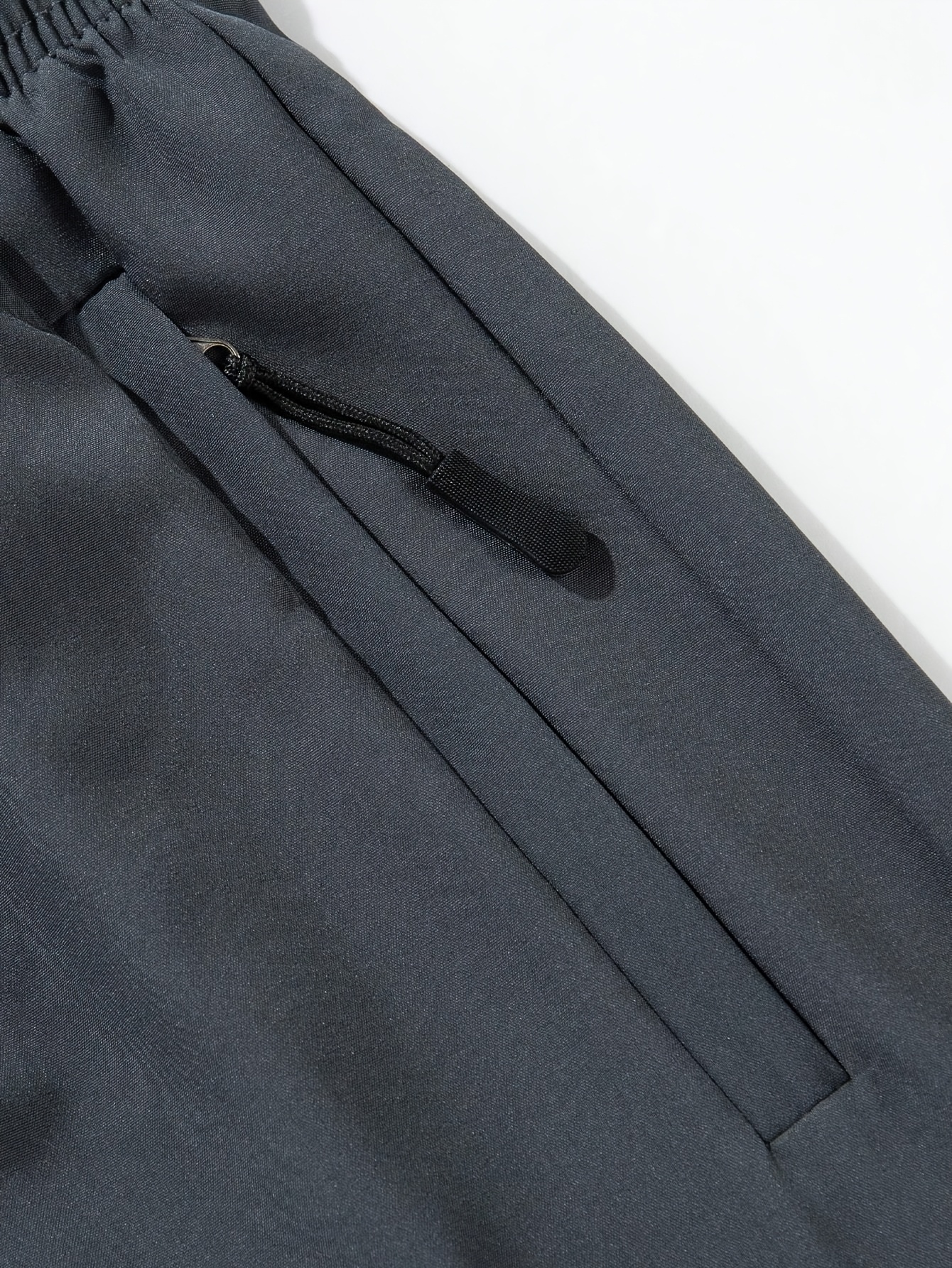 mens breathable quick dry casual shorts with zipper for fitness machine washable details 6