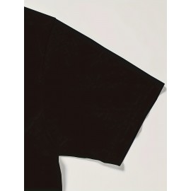 Men'S Casual Crew Neck T-Shirt with Geometric Gamer Pulse Graphic, 100% Polyester Knit Fabric, Slight Stretch, Regular Fit - Stylish Streetwear for Sports and Fitness