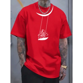 Print Tee Shirt, Tees for Men, Casual Short Sleeve T-shirt for Summer