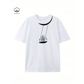 Print Tee Shirt, Tees for Men, Casual Short Sleeve T-shirt for Summer