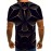 1pc Men'S Summer Fashion 3D Geometric Print T-Shirt, Casual Crew Neck, Polyester Knit Fabric with Slight Stretch, Regular Fit