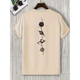 Mens Bold Graphic Active Tee - Soft Crew Neck, Ultra-Comfortable for Summer, Perfect for Gym, Running & Casual Wear