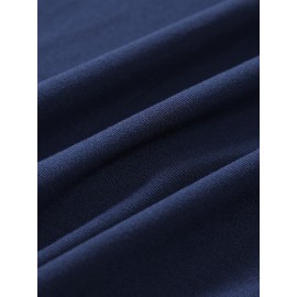 Mens Chic Knit High Neck T-Shirt - Soft Medium Stretch Polyester Fabric, Regular Fit, Solid Color, Casual Style for Summer Season