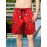 Men's Trendy Cartoon Penguin Pattern Print Active Shorts, Drawstring Beach Shorts For Summer Beach Resort, Hawaiian Shorts