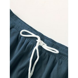 Fashionable Men's Summer Drawstring Casual Sports Loose Shorts, Suitable For Outdoor Sports, Comfortable And Versatile