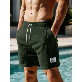 Fashionable Men's Summer Drawstring Casual Sports Loose Shorts, Suitable For Outdoor Sports, Comfortable And Versatile