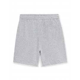 1pc Crane Emblem Casual Shorts, Polyester Knit Fabric with Slight Stretch, Regular Fit with Pockets, Alphabet Pattern - Comfortable Summer Wear